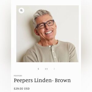 Peepers Linden- Brown +1.0